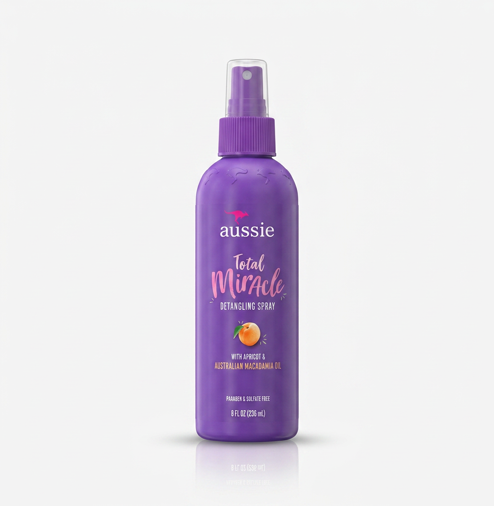 Aussie Total Miracle Detangling Spray with Apricot and Australian Macadamia Oil