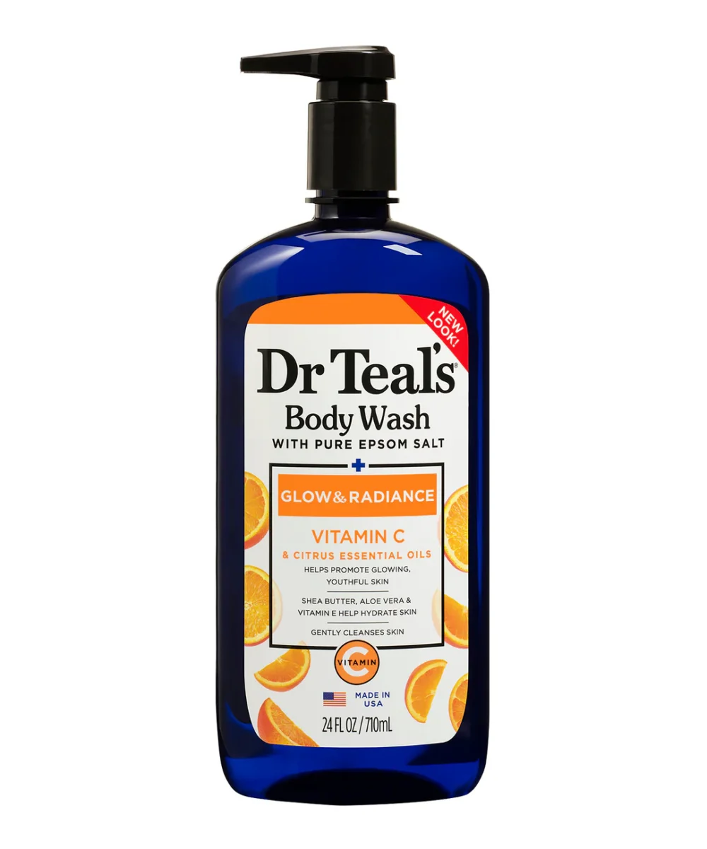 Dr Teal's Glow Radiance Body Wash With Vitamin C & Citrus Essential Oils, 710ml
