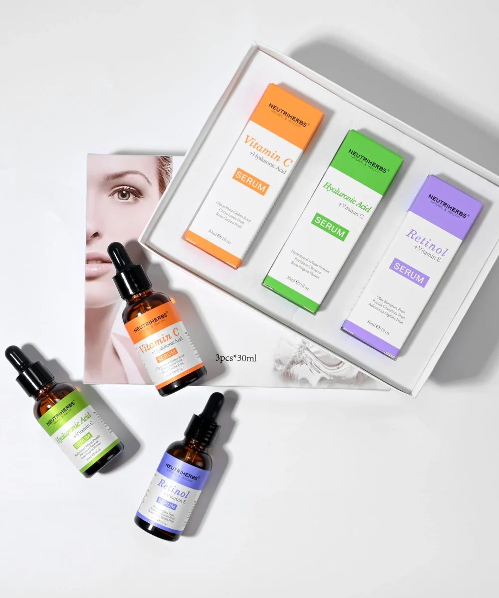 Face Serum Kit (Vitamin C + Hyaluronic + Retinol)
