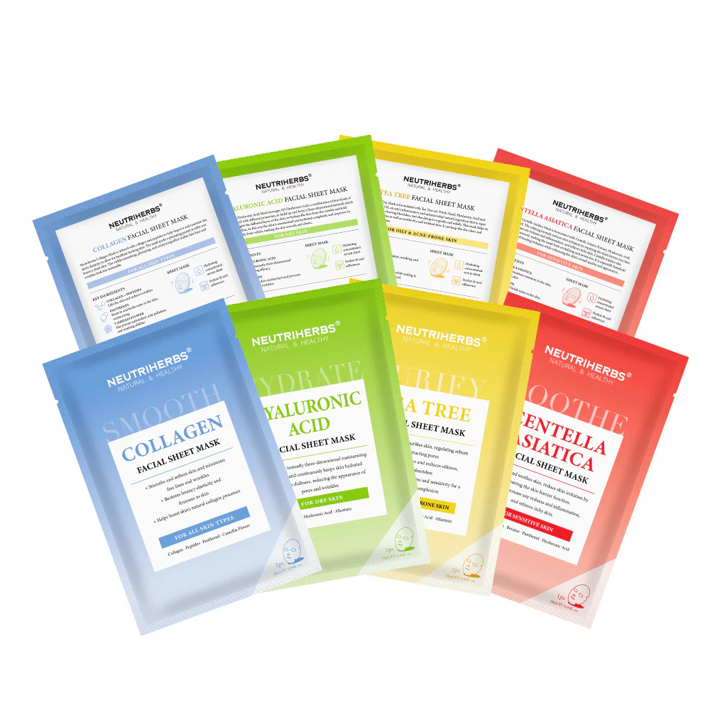 Neutriherbs Sheet mask Box 4pcs/box