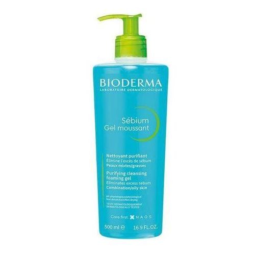 BIODERMA Sebium Gel Moussant Purifying Clansing Foaming Gel 500ml