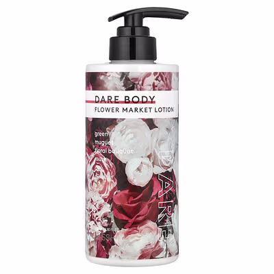 Dare Body Flower Market Lotion, Green Muguet, Floral Bouquet, Musk