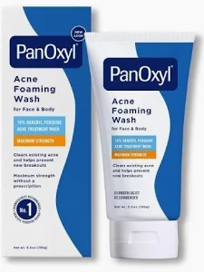 PanOxyl 10%Benzoyl Peroxide Maximum Strength Acne Foaming Wash 156g