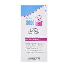 Sebamed Baby Body Lotion with Chamomile.